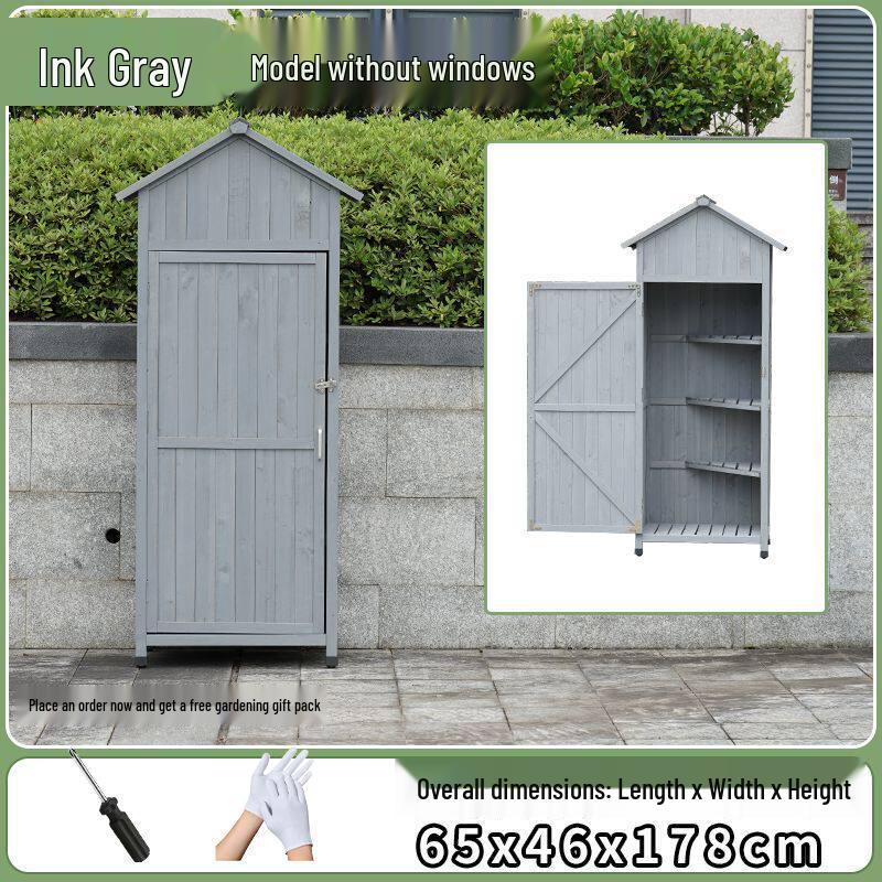 Outdoor Anti-Corrosion Sunscreen Storage Cabinet for Garden and Courtyard