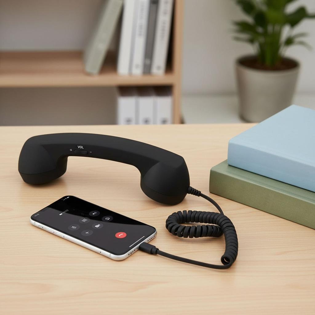 Retro Phone Handset, 2026 New Retro Phone Handset for iPhone&Android, Type-C/Wireless Bluetooth Old Fashioned Telephone Receiver