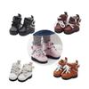 1 Pair Gift Playing House Replacement Outfit Mini Chain Boots Toys Accessories PU Leather Doll Shoes