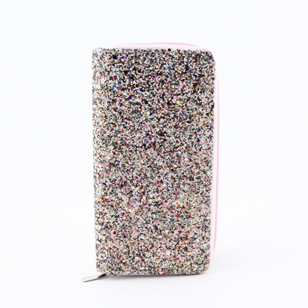 Generation New Laser Sequins Gradual Change Color Long Wallet Rainbow Clutch Wallet Wallet