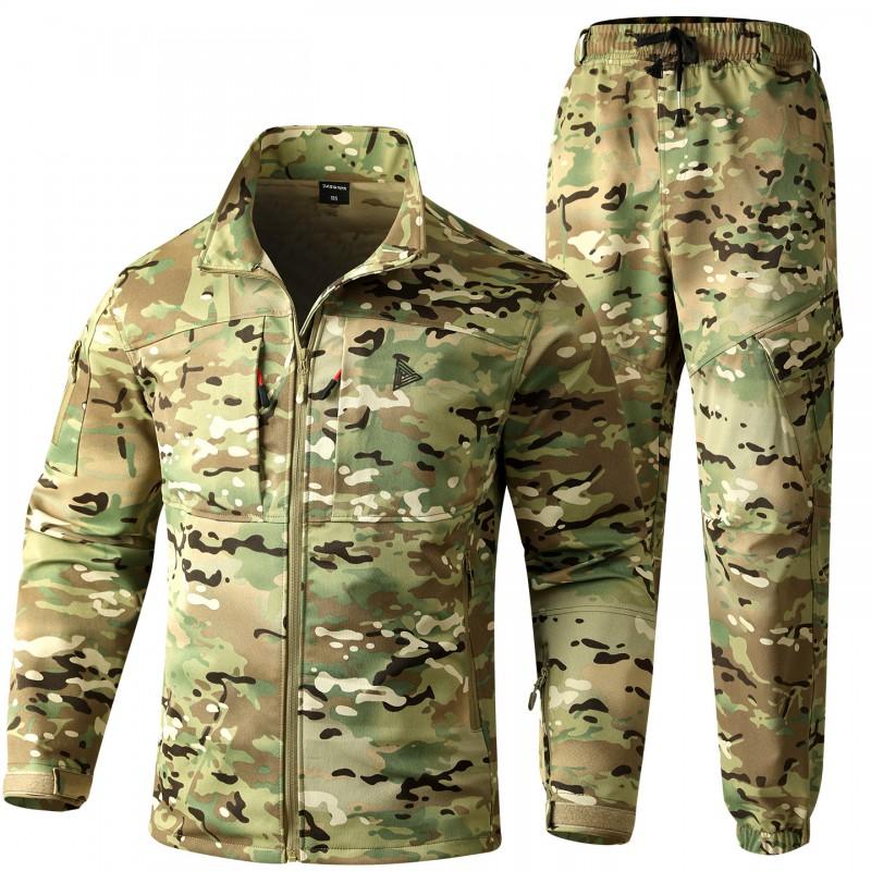 Mens Tactical Workwear Set Camouflage Outdoor