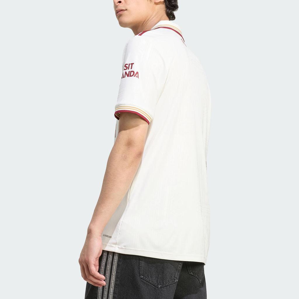 adidas Genuine Men's Second Away Football Short Sleeve Polo Shirt JI9556