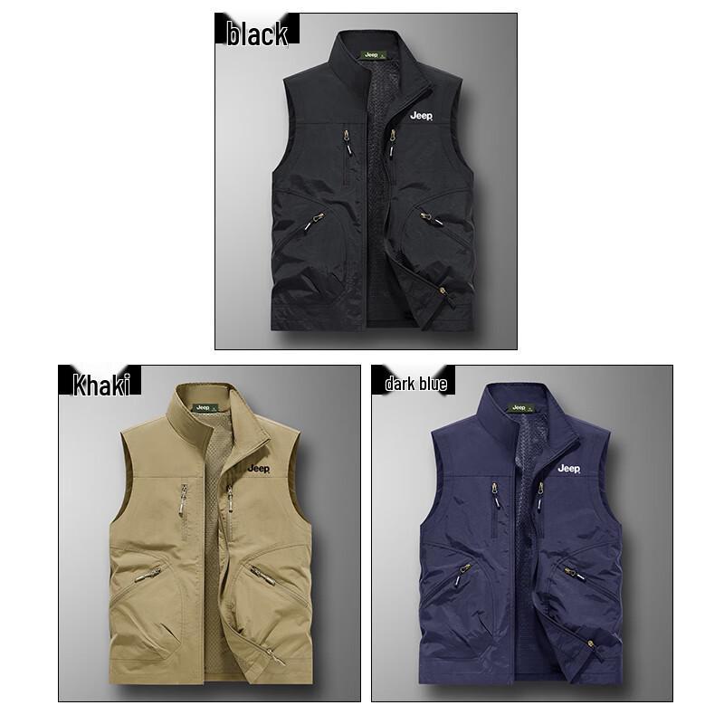 Jeep Men's Multi-pocket Outdoor Fishing Vest