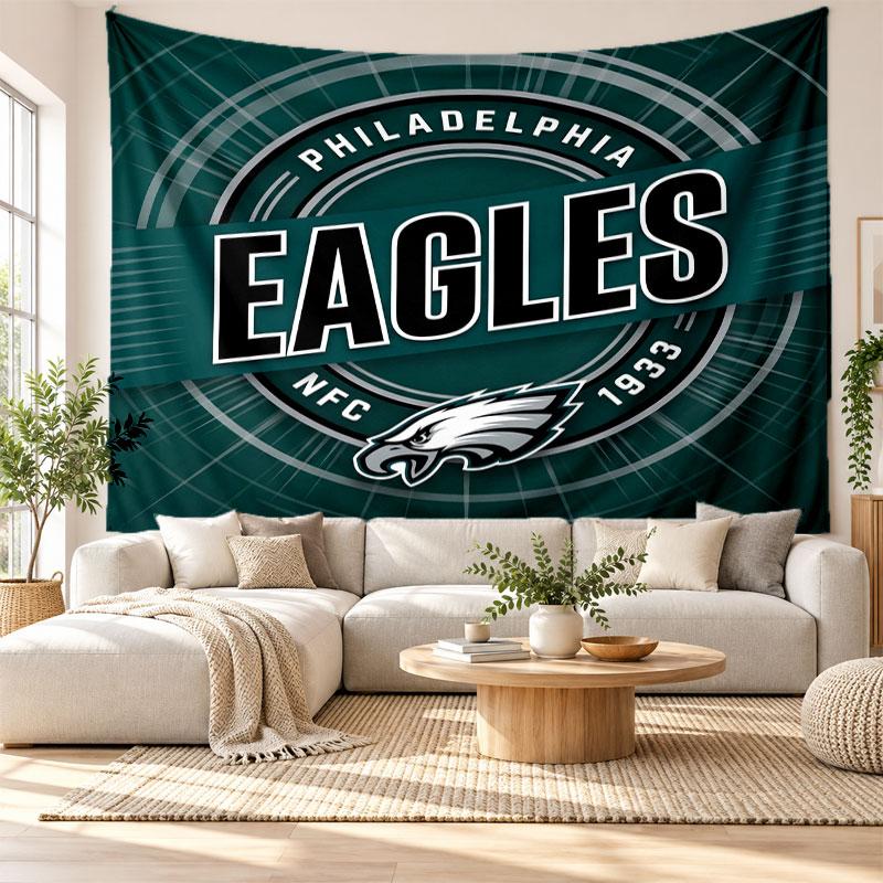 Philadelphia Eagles Wall Tapestry, Soft Fabric Wall Hanging, Decorative Backdrop For Bedroom Home Wall Art