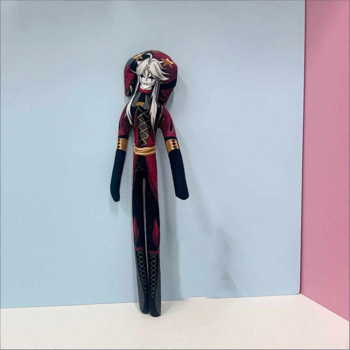 Spel The Freak Circus Pierrot Harlekijn Nar Kaartjesverkoper Cosplay Pluche Pop Draadgewricht Buigbare Vorm Abstract Speelgoed Hanger