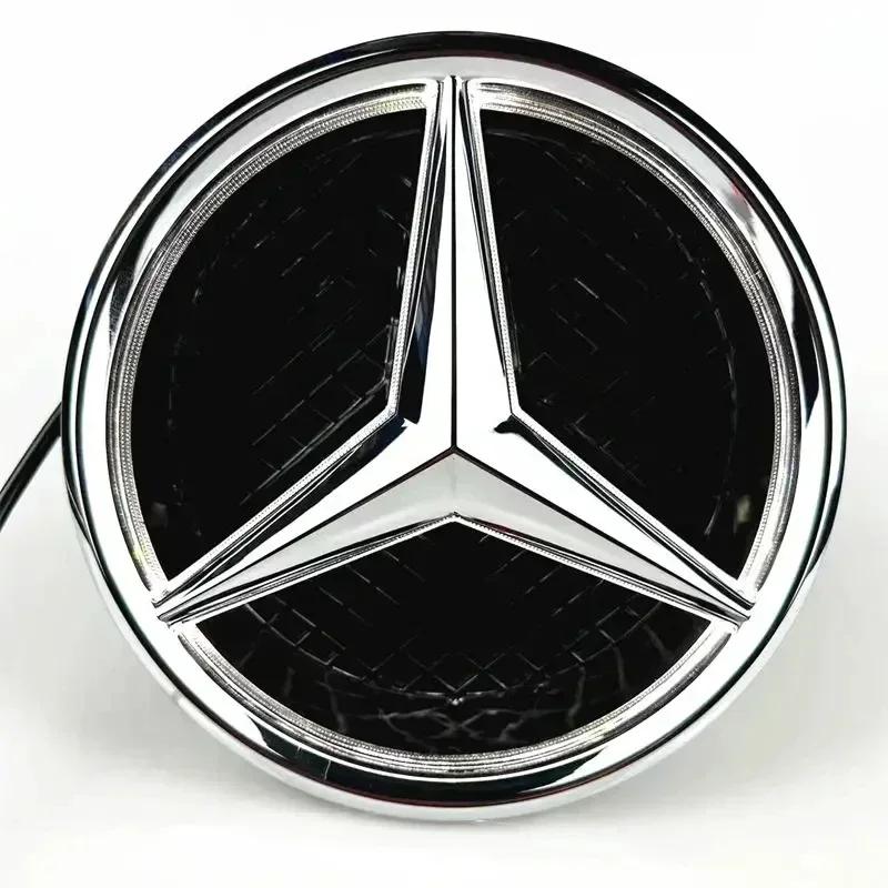 C200 E200 New 2025 For Mercedes Benz Car Front Grilled Star Emblem LED Illuminated Logo White Blue Red Light for Mercedes Benz W