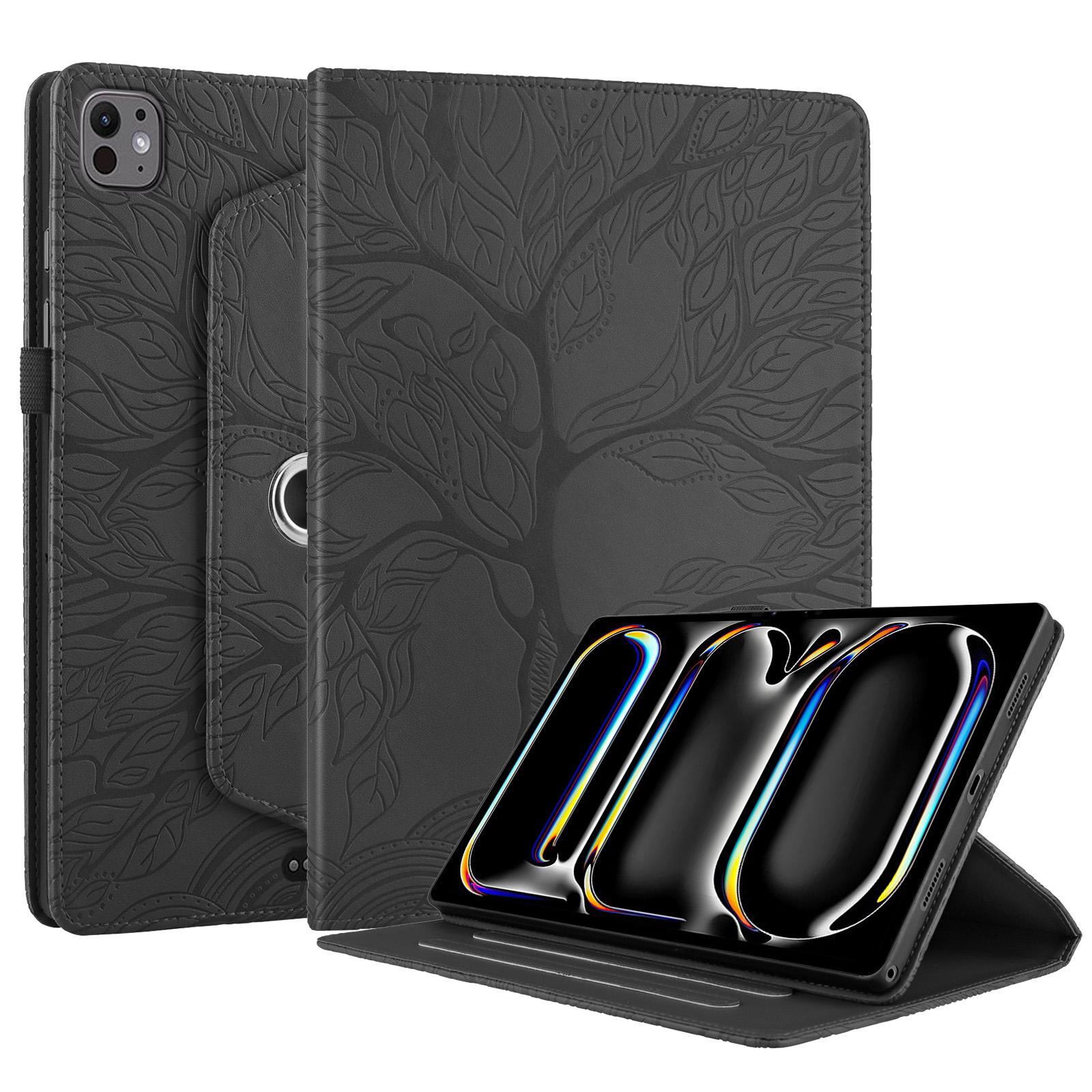360 Rotating Magnetic Leather Tree Case