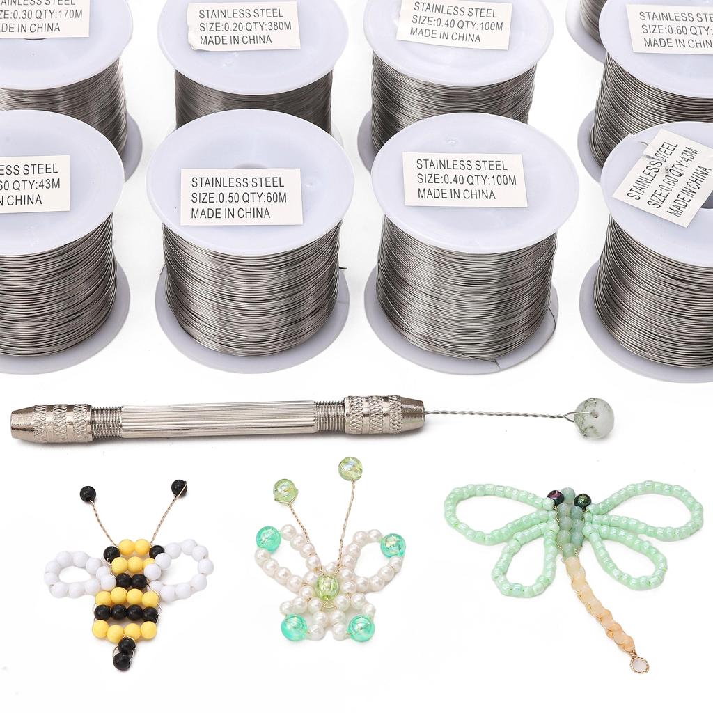 43-380Meter Stainless Steel Cord Beading Wire DIY Craft Making Jewelry Cord String Accessories