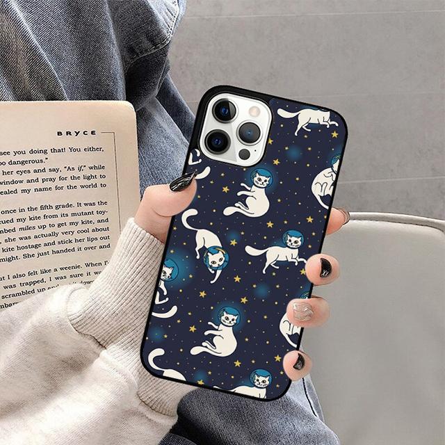 Cats In Space Mobile Phone Cases Cover For iPhone 17 Air 16e 15 14 12 13 11 Pro MAX apple Plus Coque