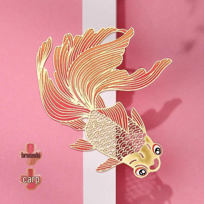 Elegant Chinese Style Metal Bookmark with Tassel and Engraving - Perfect as a High-End Gift