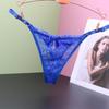 Sexy Seamless Panties Skin-friendly Solid Color Intimate Pantys Women Sheer Lace Thong Adjustable Waist Bow Mesh Underpants