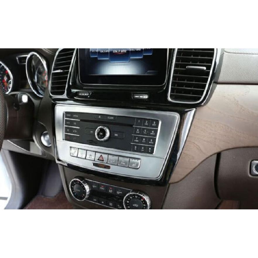 For Benz GLS GLE Volume Switch Button Panel ABS Silver Cover Trim 2016-2019