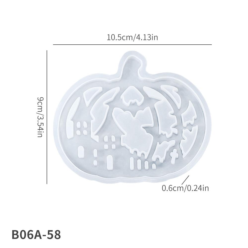 Nová forma DIY silikonová forma na Halloween úložný box atmosférické světlo vydlabaná dýně duch domácí dekorace figurka forma