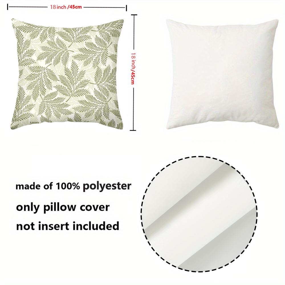 1 Pieces -2D Flat Printing Leaf Patterned Cushions for Home Decor Polyester Pillowcase Sofa Decorative Cushion Cover