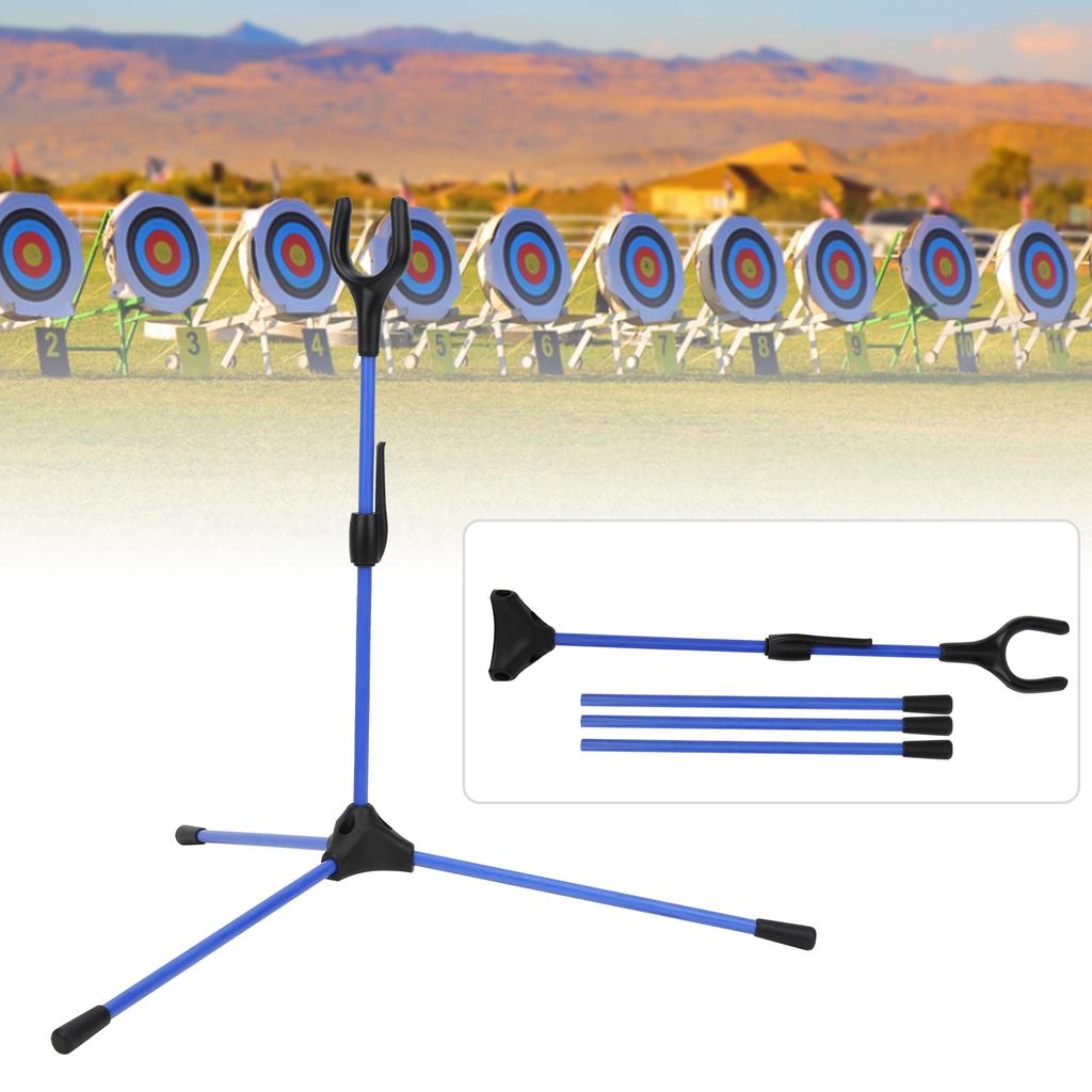 Folding Recurve Bow Stand Holder Archery Straight Bow   for Hunting Outdoor Sports