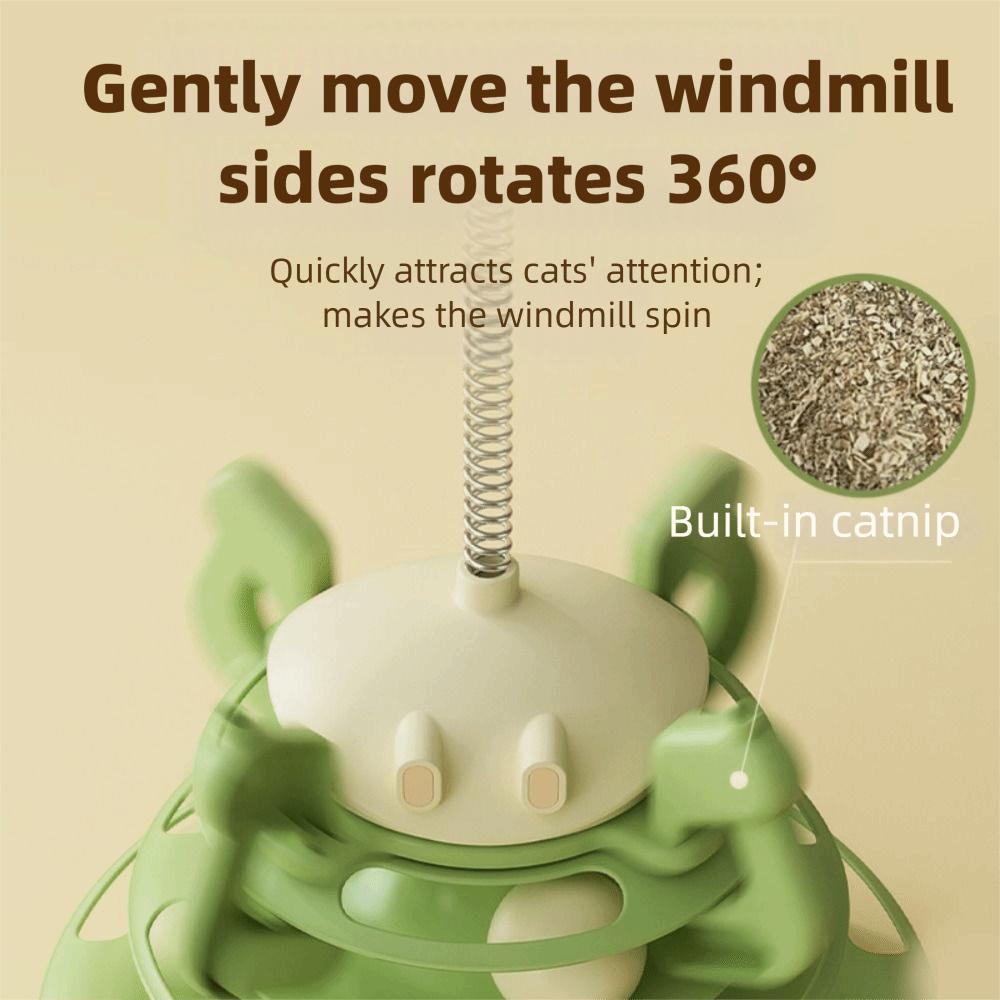 Fun Puzzle Game 3 Layer Cat Toy Tower Physical Exerciser Stimulating Cat Food Toy Interactive Entertaining Kitten Indoor Use