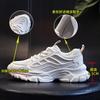 Leather Dad Shoes Women's Ins Running Shoes Spring 2025 New Thick-soled Heightening Sports Shoes Women's Casual Women's Shoes