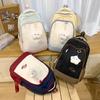 New high-value schoolbag ins niche casual large-capacity backpack, Korean version backpack for junior and high school students
