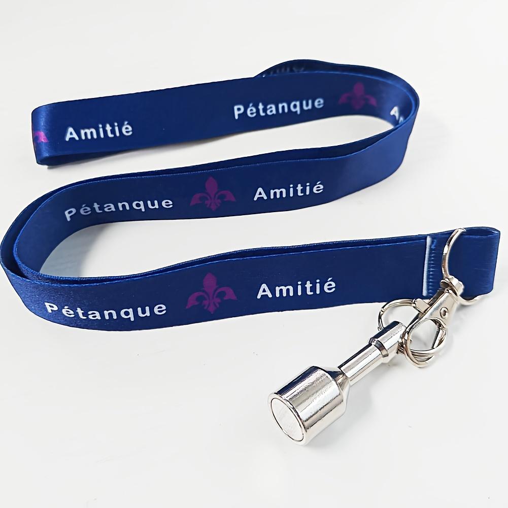 

Необходимый магнит для бросания и поднятия мяча, с печатным шейным шнурком для предотвращения потери, прост и легок в использовании. синий