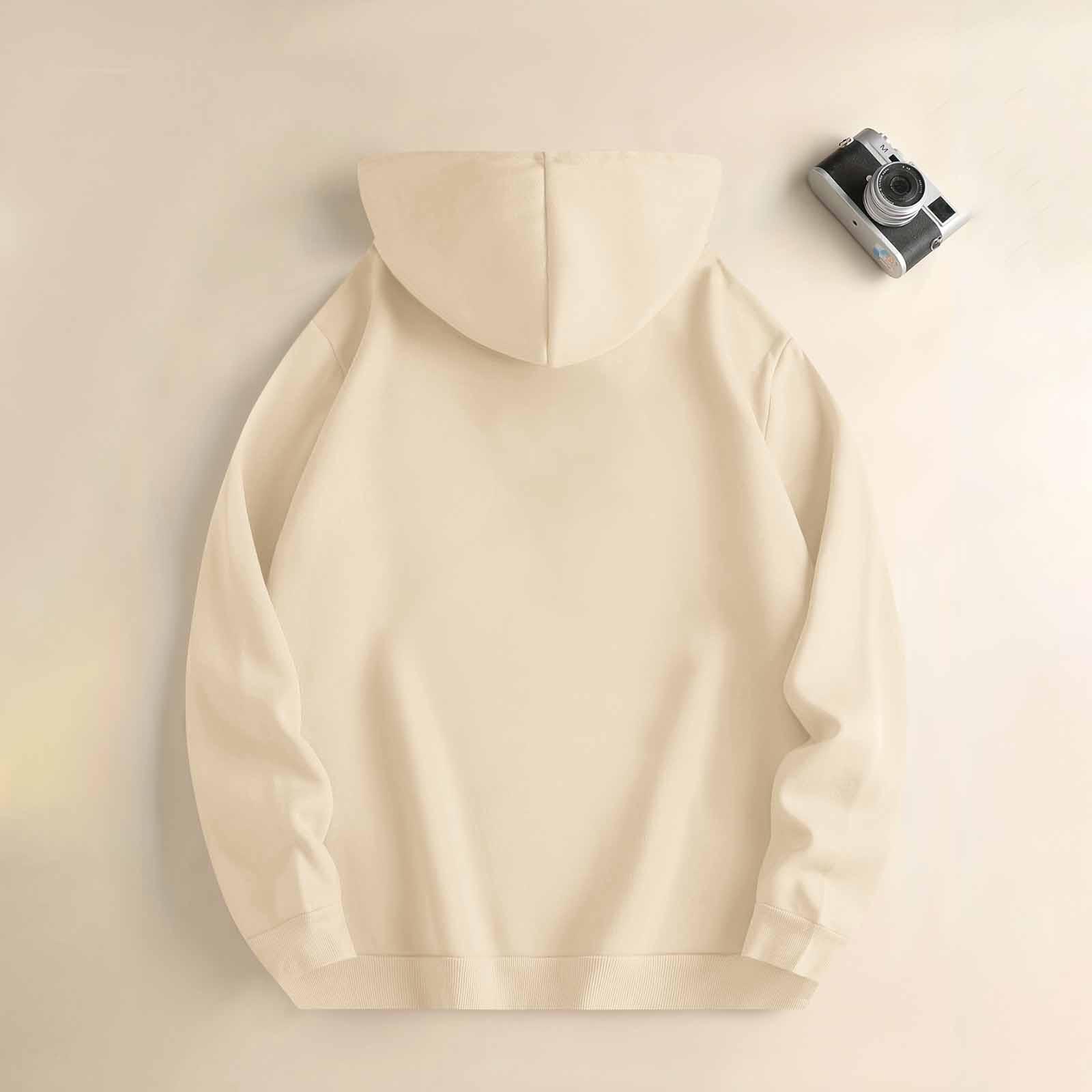 Унисекс модный повседневный свободный плюшевый пуловер с длинными рукавами и круглым — фото 4