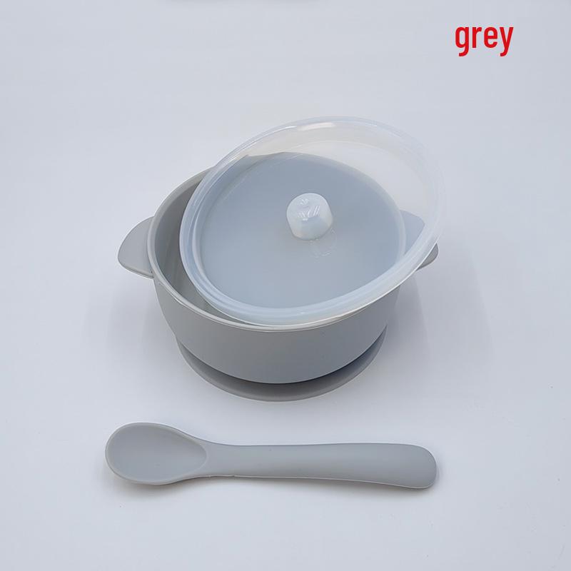 Silicone Baby Feeding Bowl with Suction Cup - Anti-Scald, Anti-Fall Tableware for Toddlers
