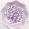 Shiny 80pcs AB Resin 10mm Whirlwind Round Flat Back Rhinestone Appliques DIY Wedding Scrapbook Craft