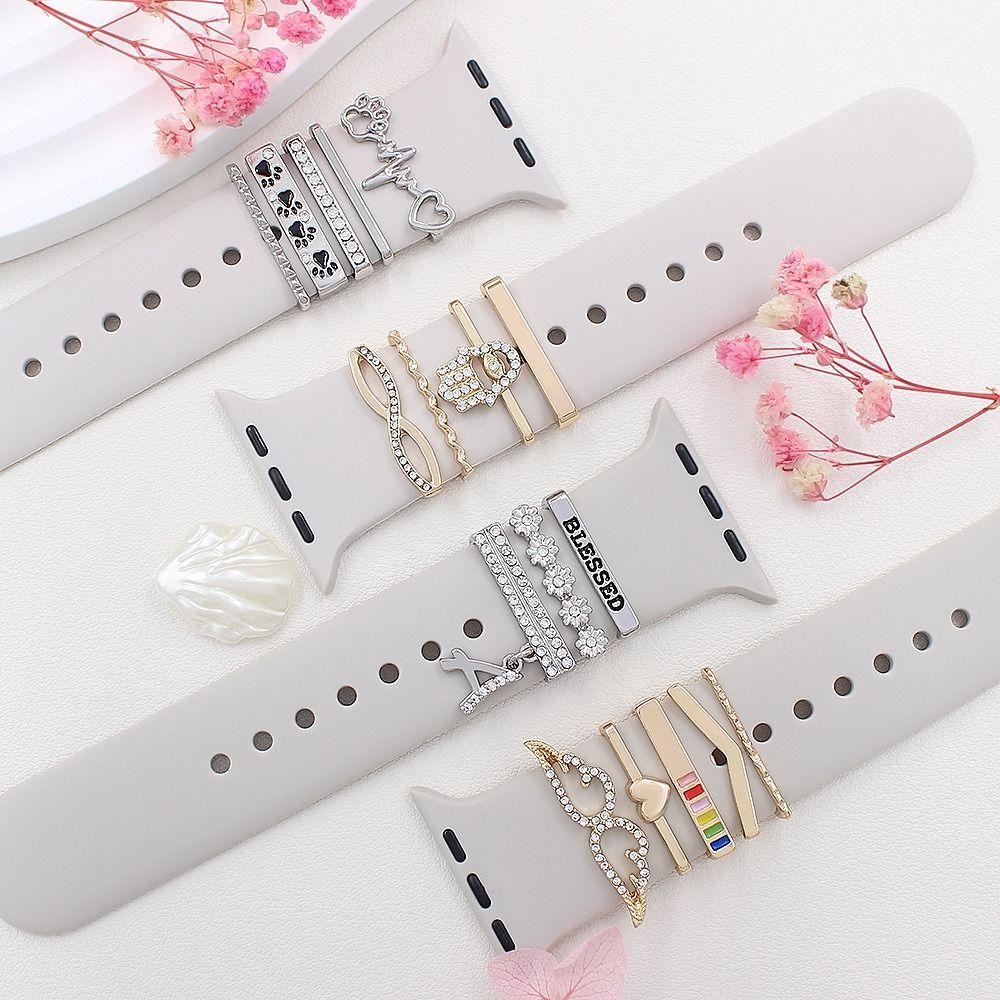 

Декоративное кольцо с бриллиантом, браслет, браслет, подвески, модный ремешок для часов, аксессуары, ремешок с орнаментом 03