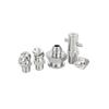 Metric & Imperial Thread Zerk Grease Fittings 304 Stainless Steel Straight Elbow Grease Nipple Lubrication Connector 10Pcs