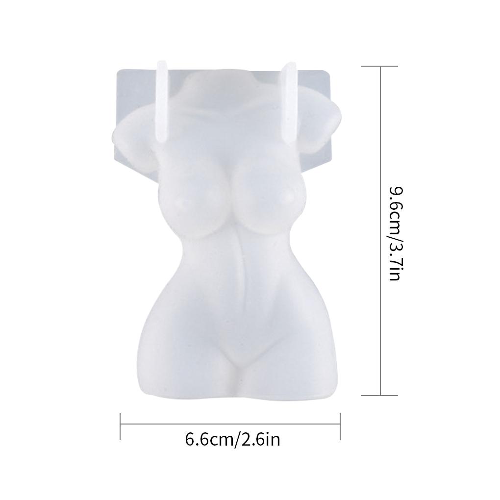 Human Body Mold DIY Crystal Epoxy Resin Candle Mould Body Silicone Mold Tool