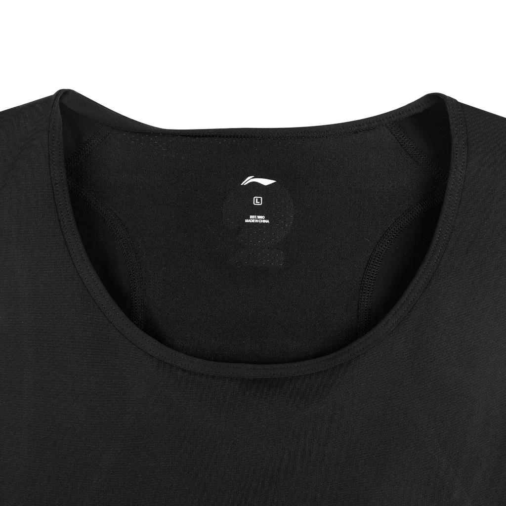 Li Ning CBA Quick-Dry Trendy Summer Basketball Running Fitness Sleeveless T-Shirt Unisex tops Black AUDW041-1