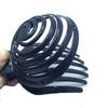 Mushroom Head Hollow Hair Out Women Barrettes Claw Crab Black Hair Clip Clips