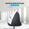Vertical Wired Mouse Ergonomic Optical 3 Key Gaming Office Mouse for PC  Laptop Black