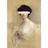 Altered Art Vintage Woman Portrait Oil Painting Canvas Prints Retro Eclectic Wall Art Poster Bedroom Wall Canvas Painting Decor