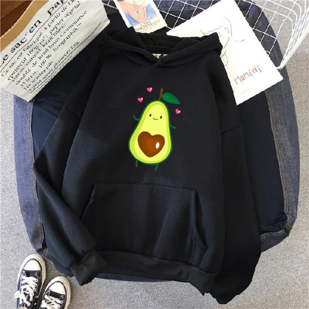 Autumn and winter new women's casual style versatile printing style pattern hooded sweater jacket