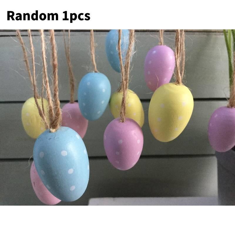 Färgglatt påskäggsskal för heminredning och gör-det-själv-målarleksak 6 cm Plastmaterial