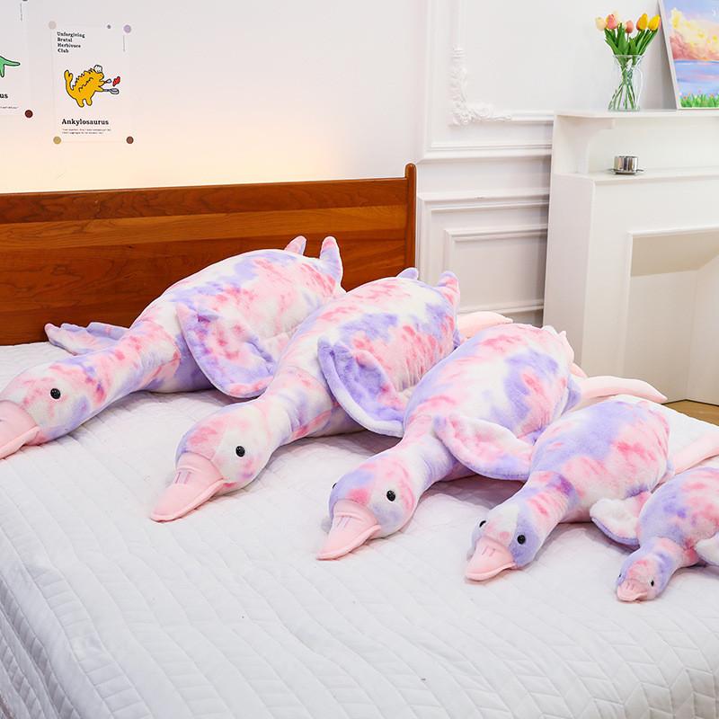 Goose Dye Tie Plush Toy Dolls Room Decoration Ornaments Children Christmas Gifts