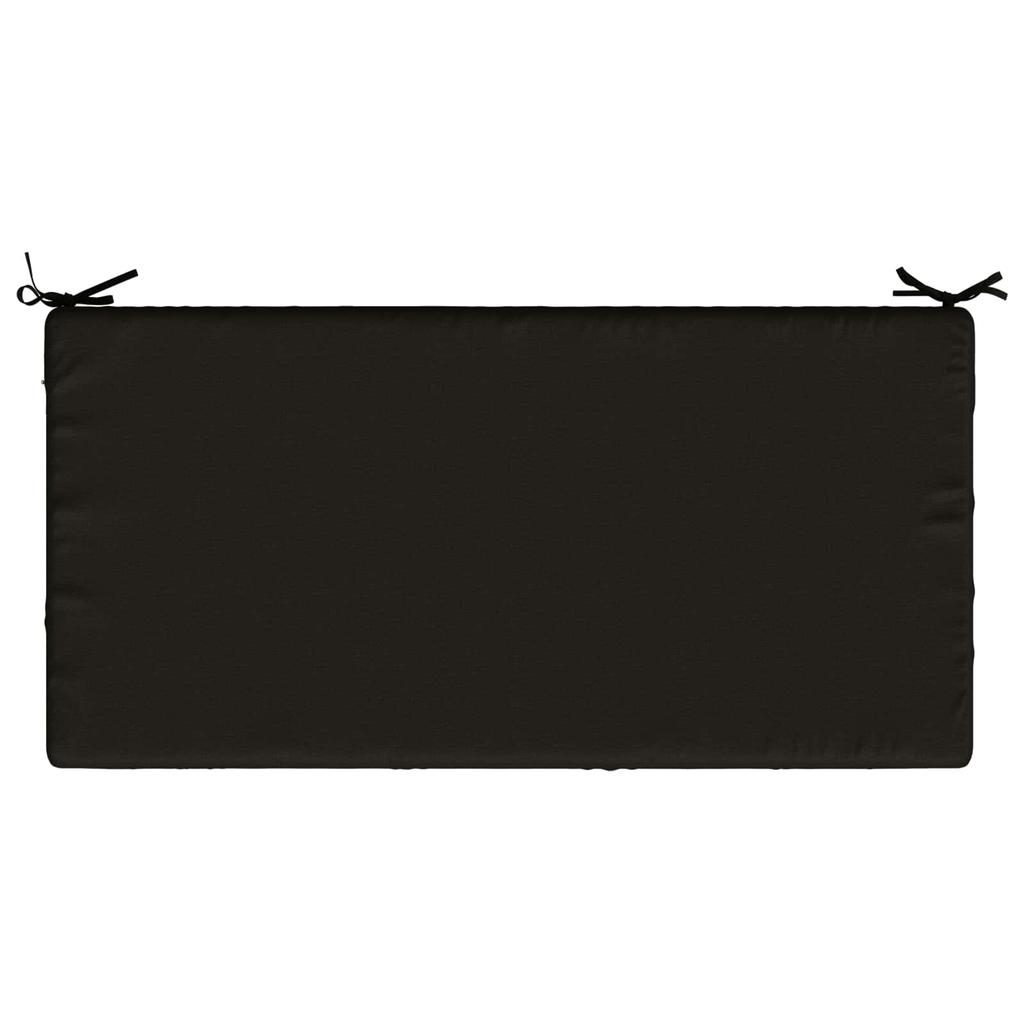 Seat Cushion SOEST 100percent Polyester Black 120 x 60 x 15 cm