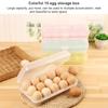 15 Grid Egg Storage Box Egg Tray Lid Practical Kitchen Refrigerator Egg Holder Container Durable Holder Refrigerator Organizer