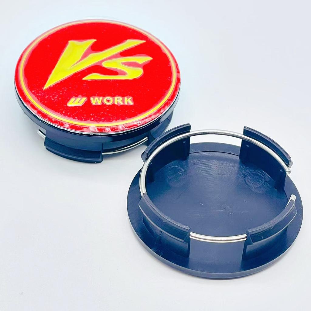 4pcs/Set High Quality 57mm Car Wheel Hub Cover Center Caps for VS W Work Racing Styling Badge Stickers Emblem Accessories