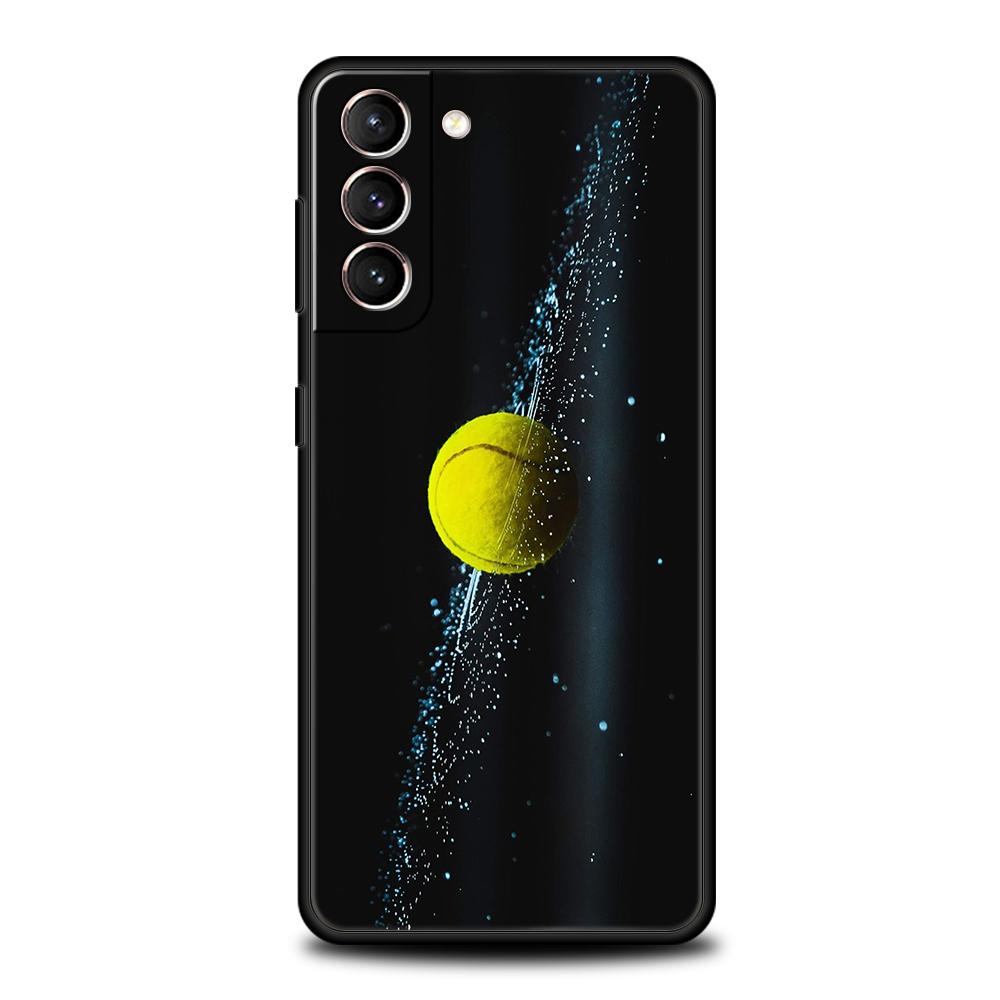 Tennis Sport Phone Case for Samsung Galaxy S25 S24 S23 S22 S20 S21 FE Ultra S10 S10E S9 Plus 5G Soft TPU Fundas Cover Capas Bags