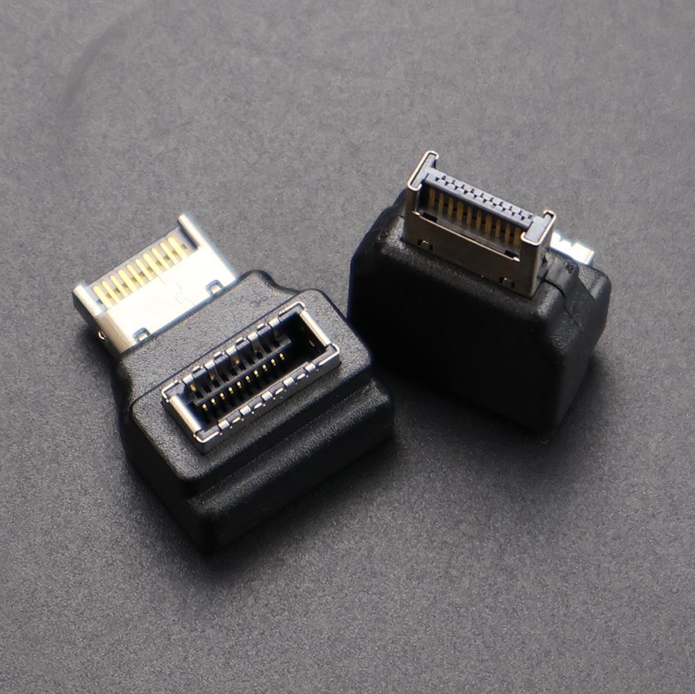 JCD Desktop Computer Motherboard Cable Adapter Connector USB 3.1 Front Panel Header Type C to Type E Expansion Plug Converter