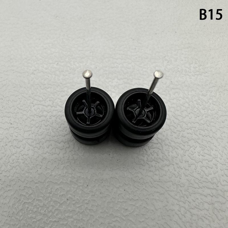 Innowacyjne Części Podstawowe ABS Modyfikowane Zabawka Pojazdowa Dla Hotwheels Tomica Mini Gt 1 Zestaw 1/64 Model Samochodu Koła Z Gumowymi Oponami