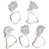 5Pcs Halloween Themed Cookie Cutter Set Halloween Biscuits Molds Set Eerie Specters Shape Biscuits Silicones Molds