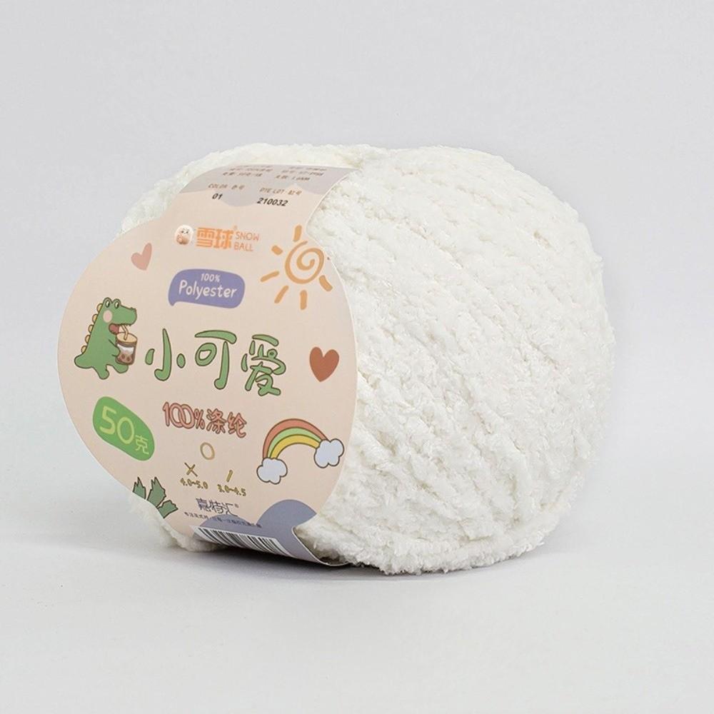 Handmade Crochet Yarn Short Plush Cotton Yarn Cute Plush Doll Yarn For Hair Accessories 1
