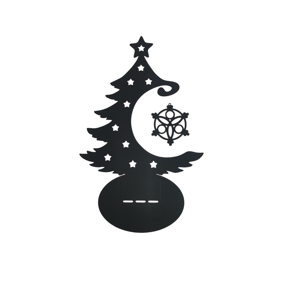 1Pc Christmas Iron Art Decoration Ornament, Christmas Scene Decoration, Desktop Decoration, Christmas Tree Desktop Decoration Ornament, DIY Be