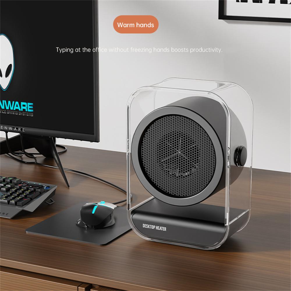 Portable Desktop Space Heater for Home/Office Electric Fan Heater Personal Heating Device, EU Plug