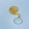 Solid Brass Magnifying Glass Pendant Miniature Steampunk Charm Birthday, Anniversary, Wedding Gift