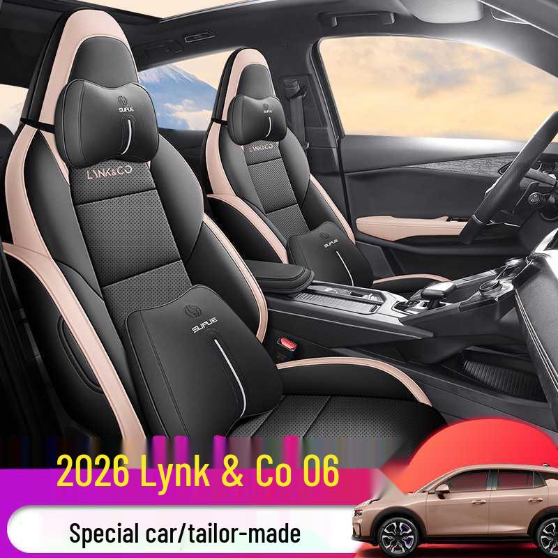 2026 Lynk & Co 06 Perforated Leather Car Seat Cover - Dedicated Model, Fully Wrapped Cushion, Relive 1.5T Ultra.