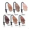 Nail Training Right Hand with Bracket Soft Fake Supply DIY Display