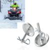 Round Shaft Snow Plow Skid Shoe Stainless Steel Snow Plow Feet Replacement Skids  Outdoor Equipment